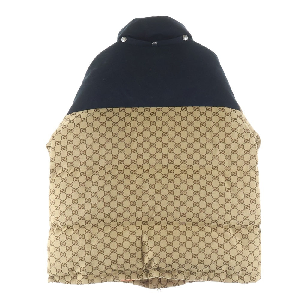 GUCCI(グッチ) ×THE NORTH FACE GG Padded Short Jacket GGパテッド ジップアップ ダウンジャケット ブラウン 670909