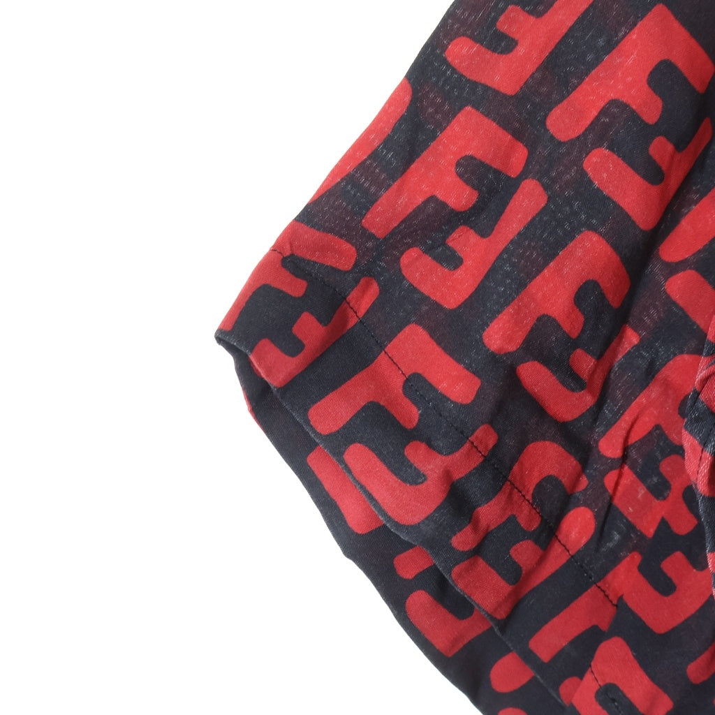 FENDI(フェンディ) ズッカ柄総柄 半袖シャツ レッド FS0770 A75G
