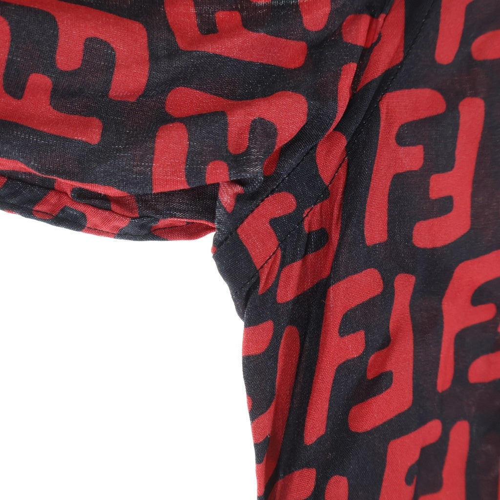FENDI(フェンディ) ズッカ柄総柄 半袖シャツ レッド FS0770 A75G