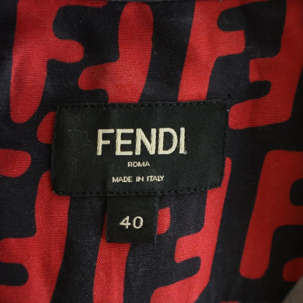 FENDI(フェンディ) ズッカ柄総柄 半袖シャツ レッド FS0770 A75G