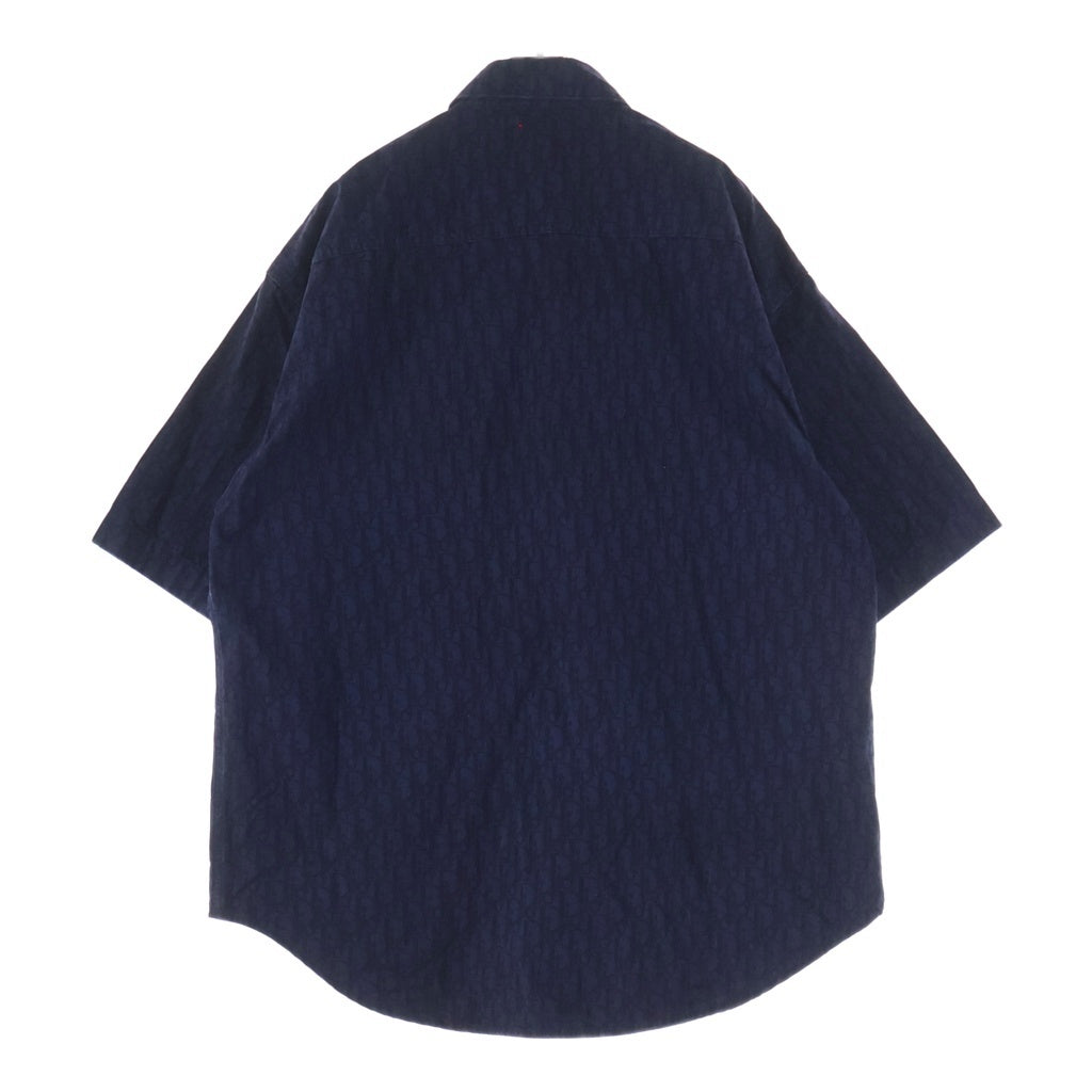 DIOR(ディオール) オブリーク コットン 半袖シャツ ネイビー243D589AY517