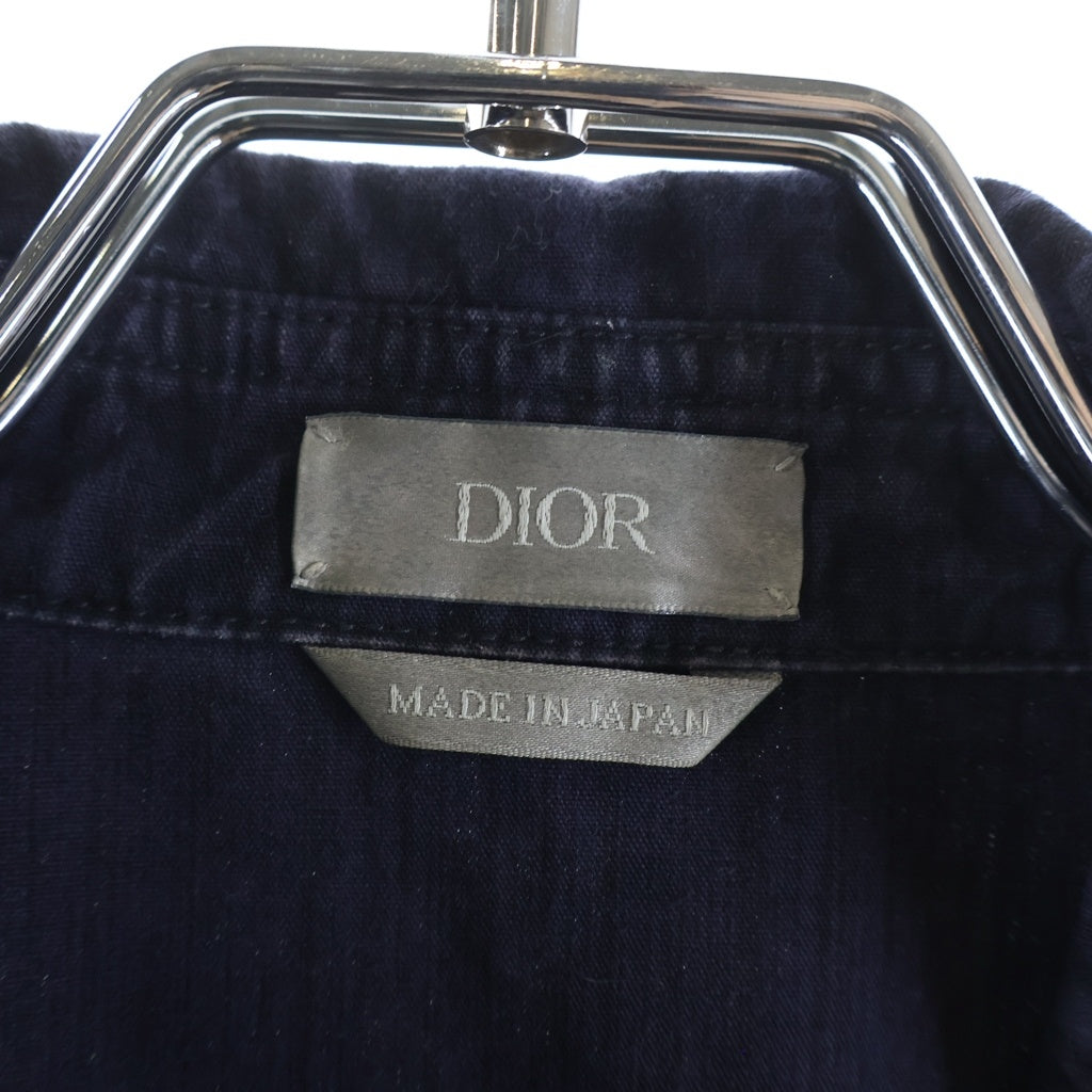 DIOR(ディオール) オブリーク コットン 半袖シャツ ネイビー243D589AY517
