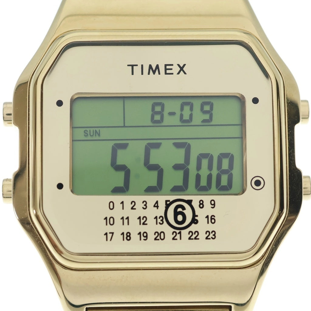 MM6 Maison Margiela(エムエムシックスメゾンマルジェラ) ×TIMEX ×タイメックス T80 ギフトセット ウォッチ 時計 ゴールド M555