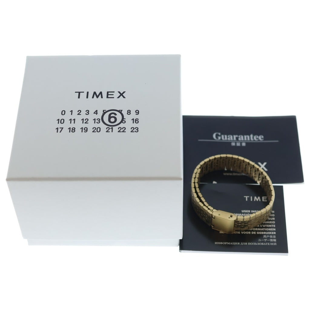 MM6 Maison Margiela(エムエムシックスメゾンマルジェラ) ×TIMEX ×タイメックス T80 ギフトセット ウォッチ 時計 ゴールド M555