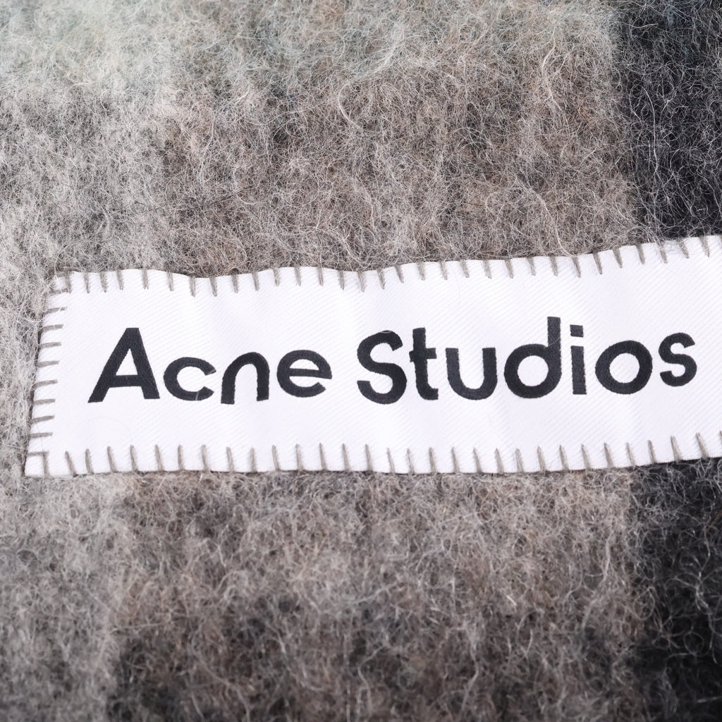 Acne Studios(アクネ ストゥディオズ) モヘアチェックスカーフ マフラー ブラック/ホワイト/グレー レディース