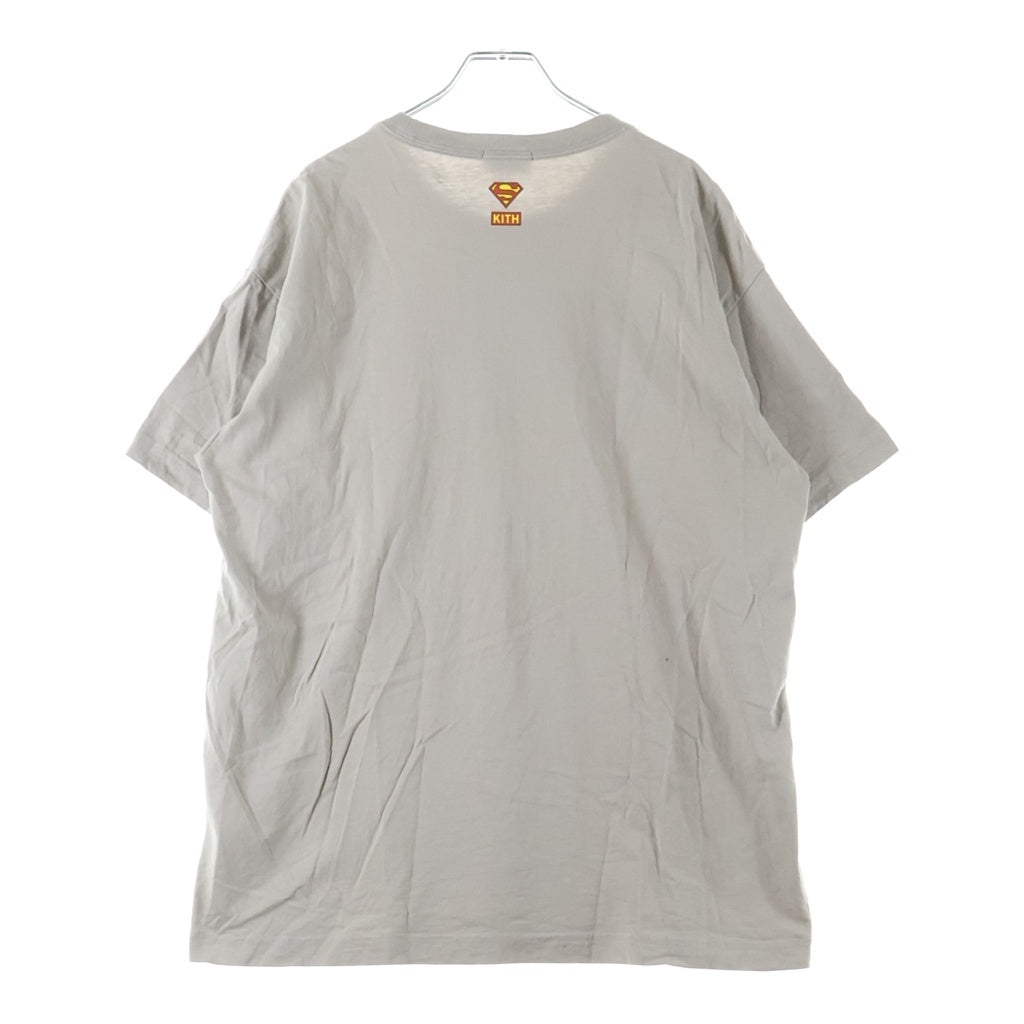 KITH(キス) ×SUPERMAN DOOMSDAY スーパーマン ドゥームズデイ ロゴデザイン クルーネック カットソー 半袖Tシャツ ブラウン