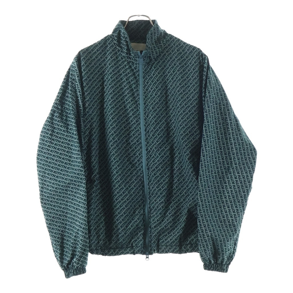 KITH(キス) Flocked Italic Monogram Davon Jacket フロックド イタリック モノグラム ジャケット グリーン 24-011-060-0014-1-0