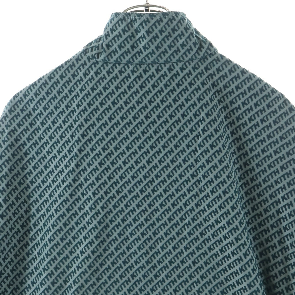 KITH(キス) Flocked Italic Monogram Davon Jacket フロックド イタリック モノグラム ジャケット グリーン 24-011-060-0014-1-0