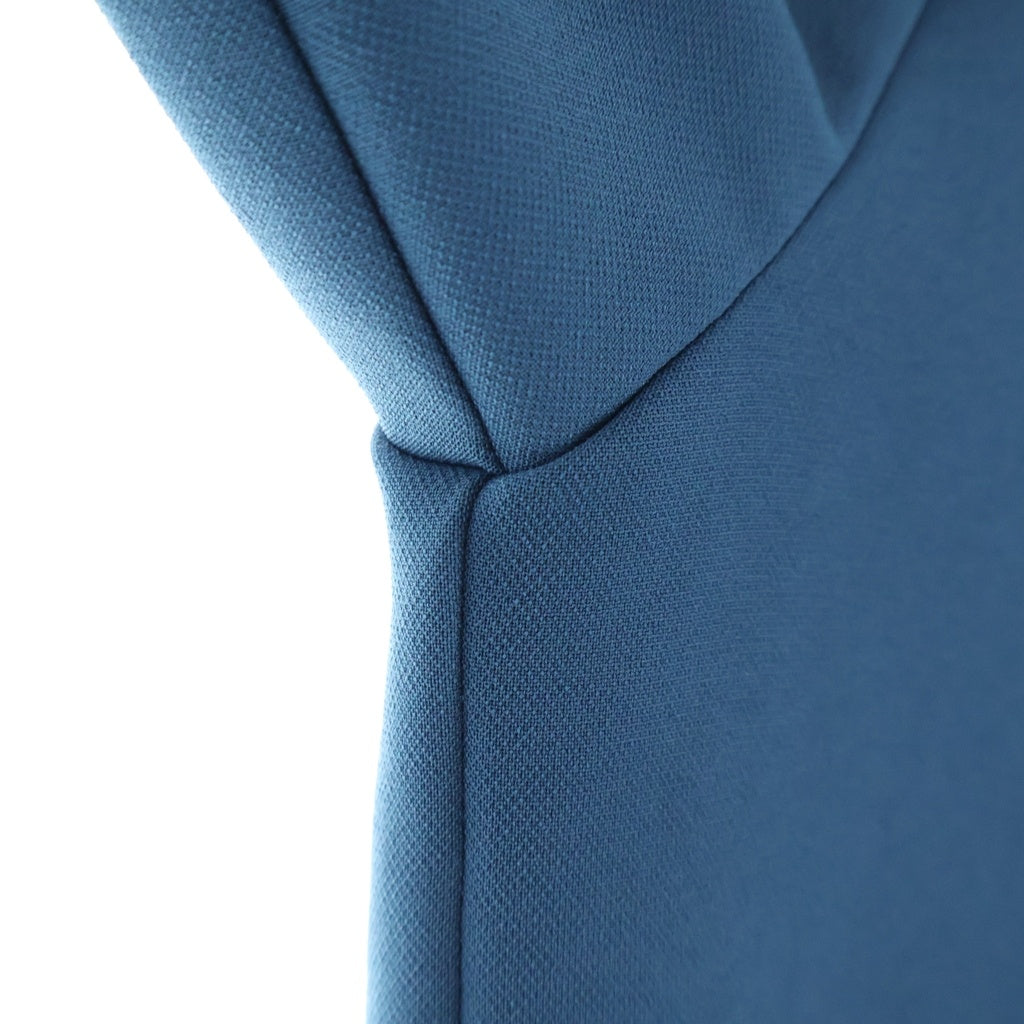 CULLNI(クルニ) 24AW Double Cloth Zip Pocket Shirt ダブルクロス ジップポケット長袖シャツ ブルー 24-AW-011