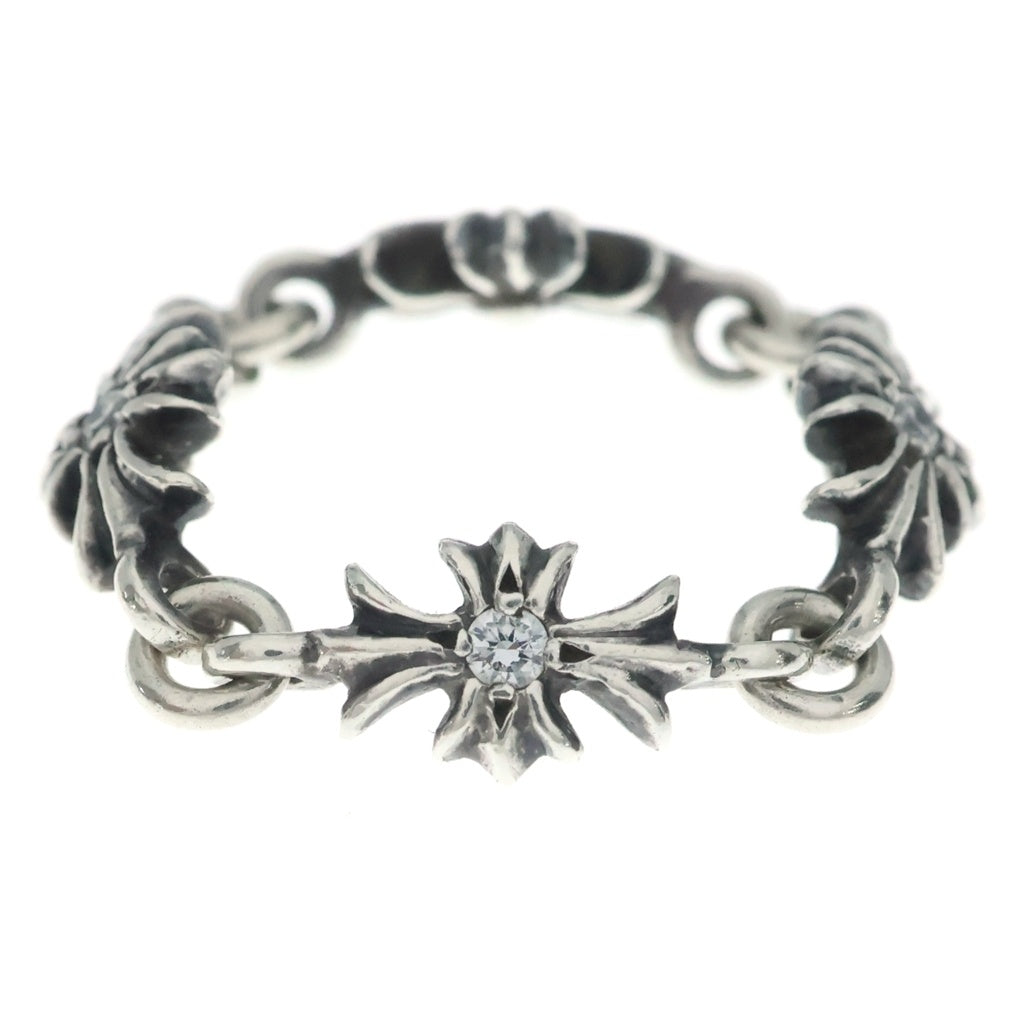 CHROME HEARTS(クロムハーツ) TNY E CH PLS DIA タイニーE CHプラス ダイヤ リング シルバー