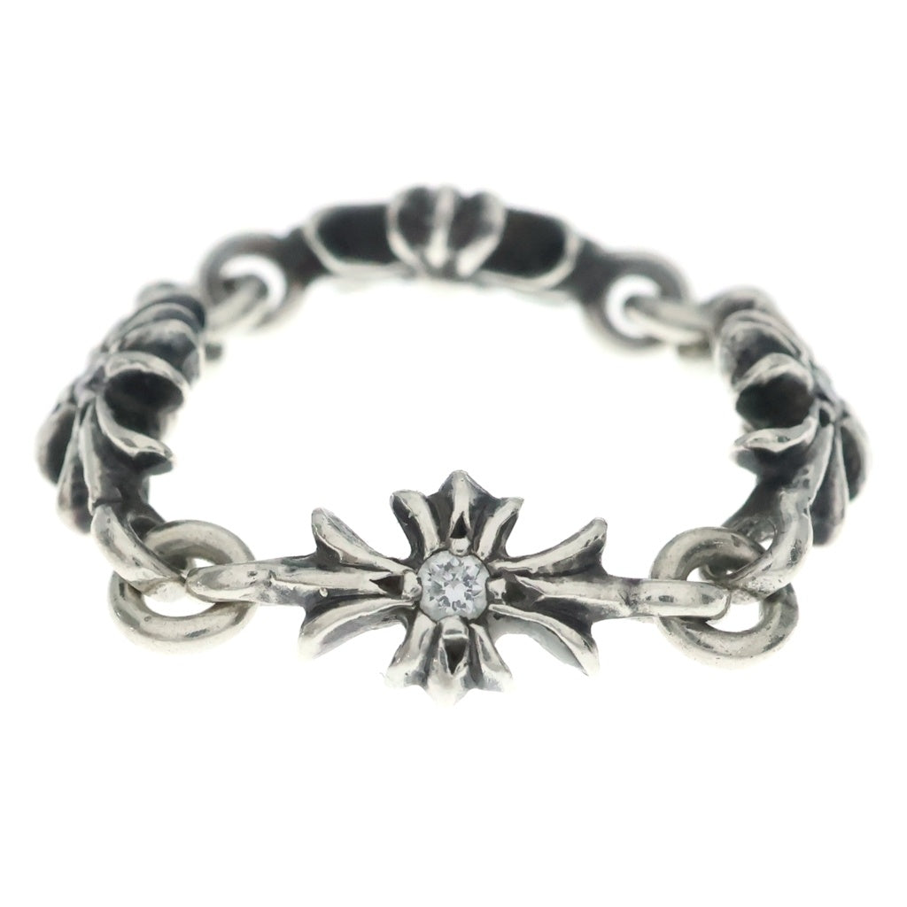 CHROME HEARTS(クロムハーツ) TNY E CH PLS DIA タイニーE CHプラス ダイヤ リング シルバー