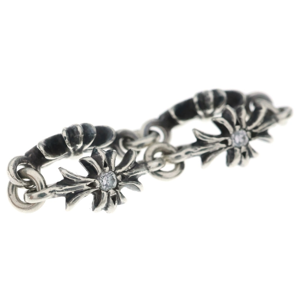 CHROME HEARTS(クロムハーツ) TNY E CH PLS DIA タイニーE CHプラス ダイヤ リング シルバー