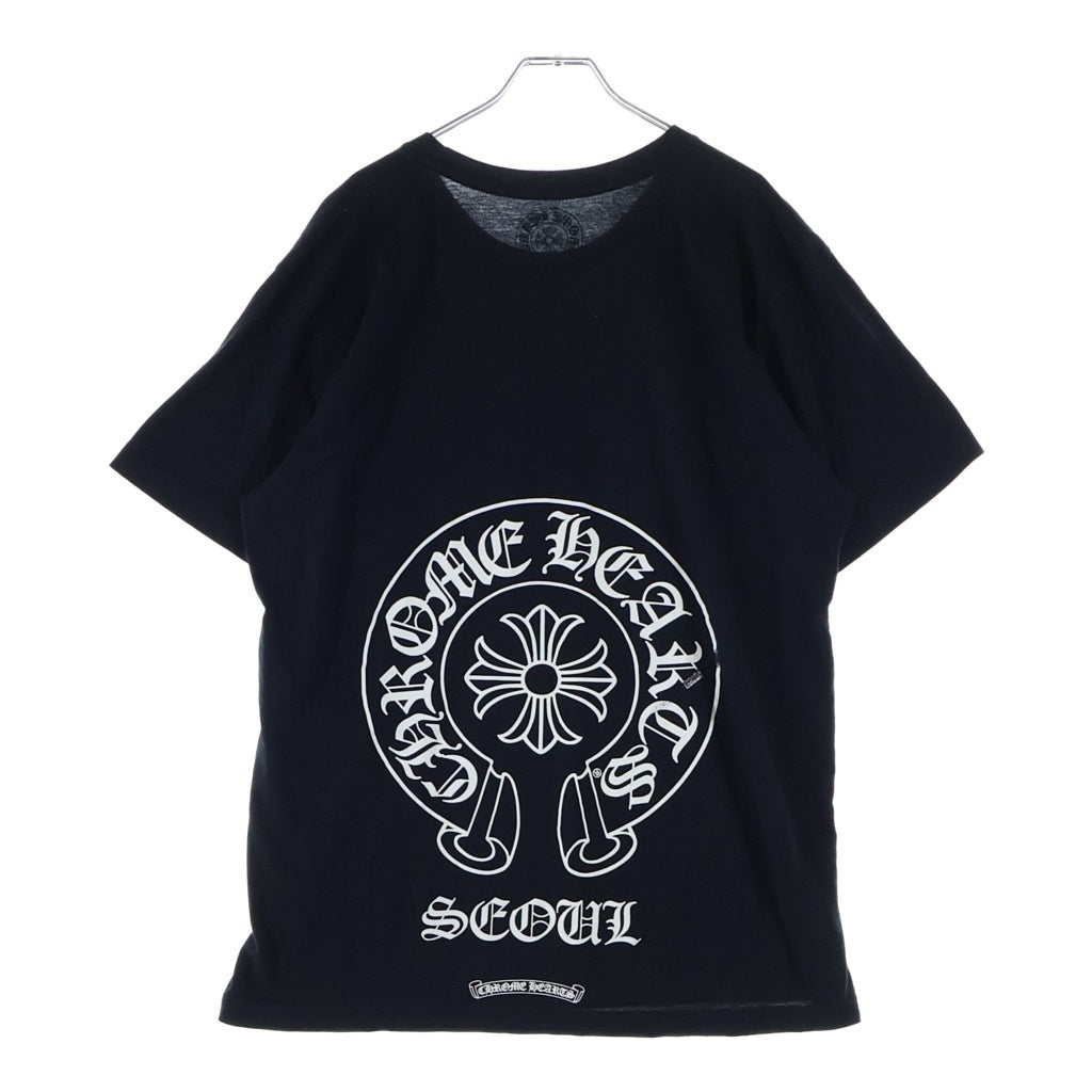 CHROME HEARTS(クロムハーツ) SOUL Limited Horseshoe Tee ソウル限定 ホースシュー クルーネック カットソー 半袖Tシャツ ブラック