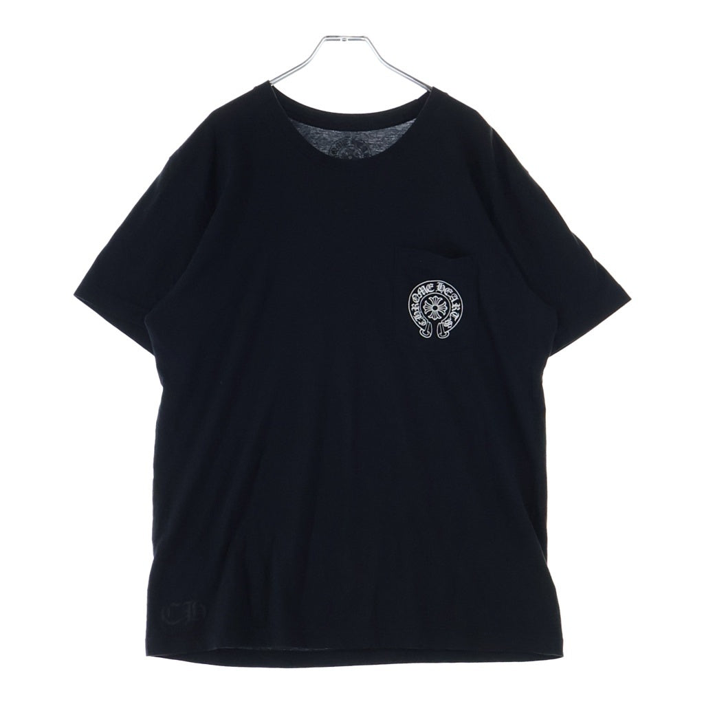 CHROME HEARTS(クロムハーツ) SOUL Limited Horseshoe Tee ソウル限定 ホースシュー クルーネック カットソー 半袖Tシャツ ブラック