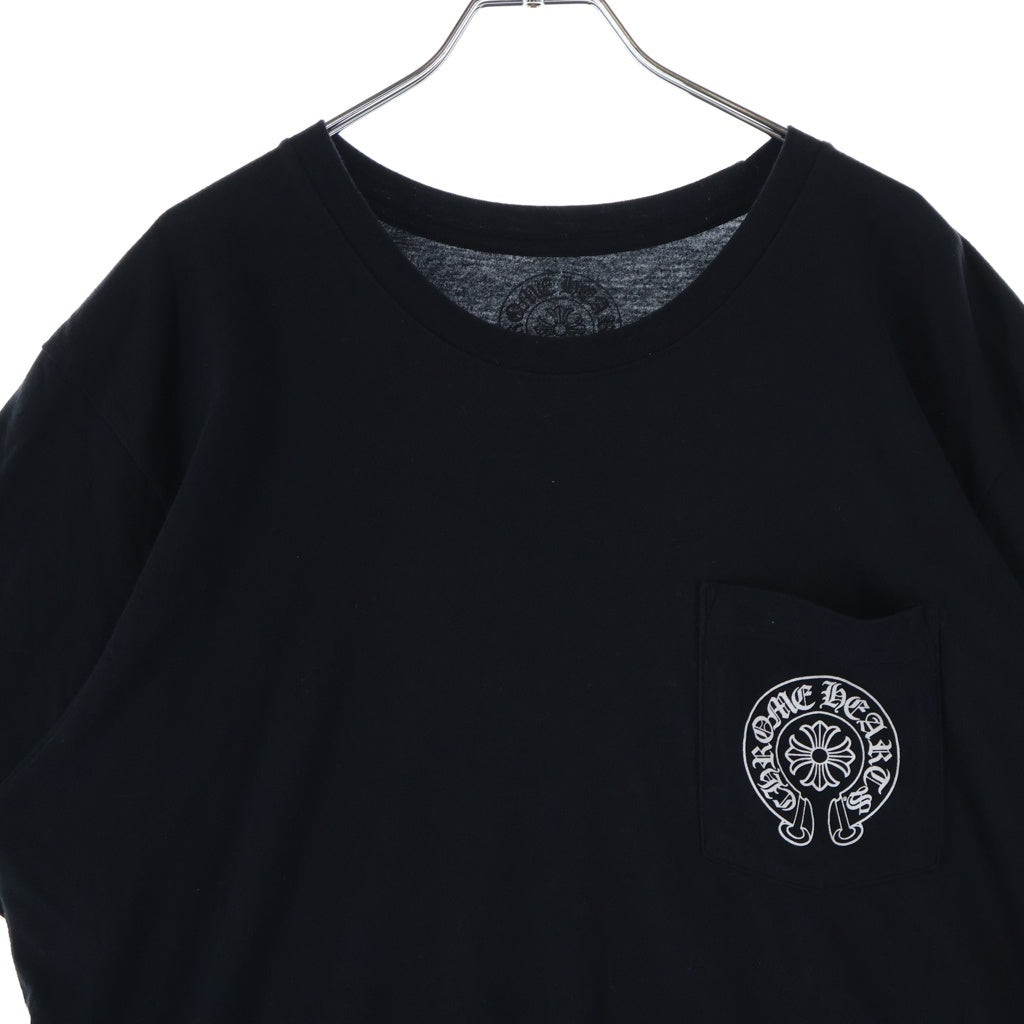 CHROME HEARTS(クロムハーツ) SOUL Limited Horseshoe Tee ソウル限定 ホースシュー クルーネック カットソー 半袖Tシャツ ブラック