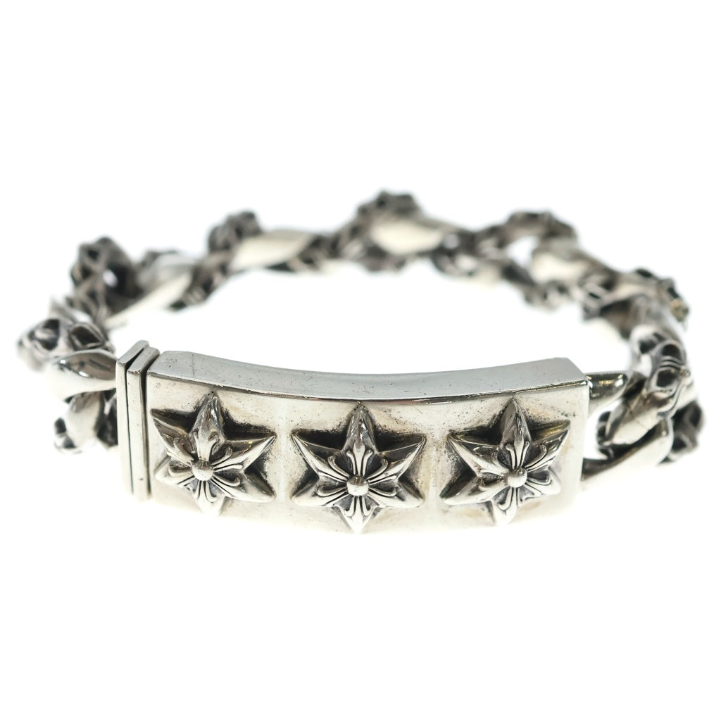 CHROME HEARTS(クロムハーツ) ID 3 STAR スリースター IDファンシーリンク ブレスレット 13LINK シルバー