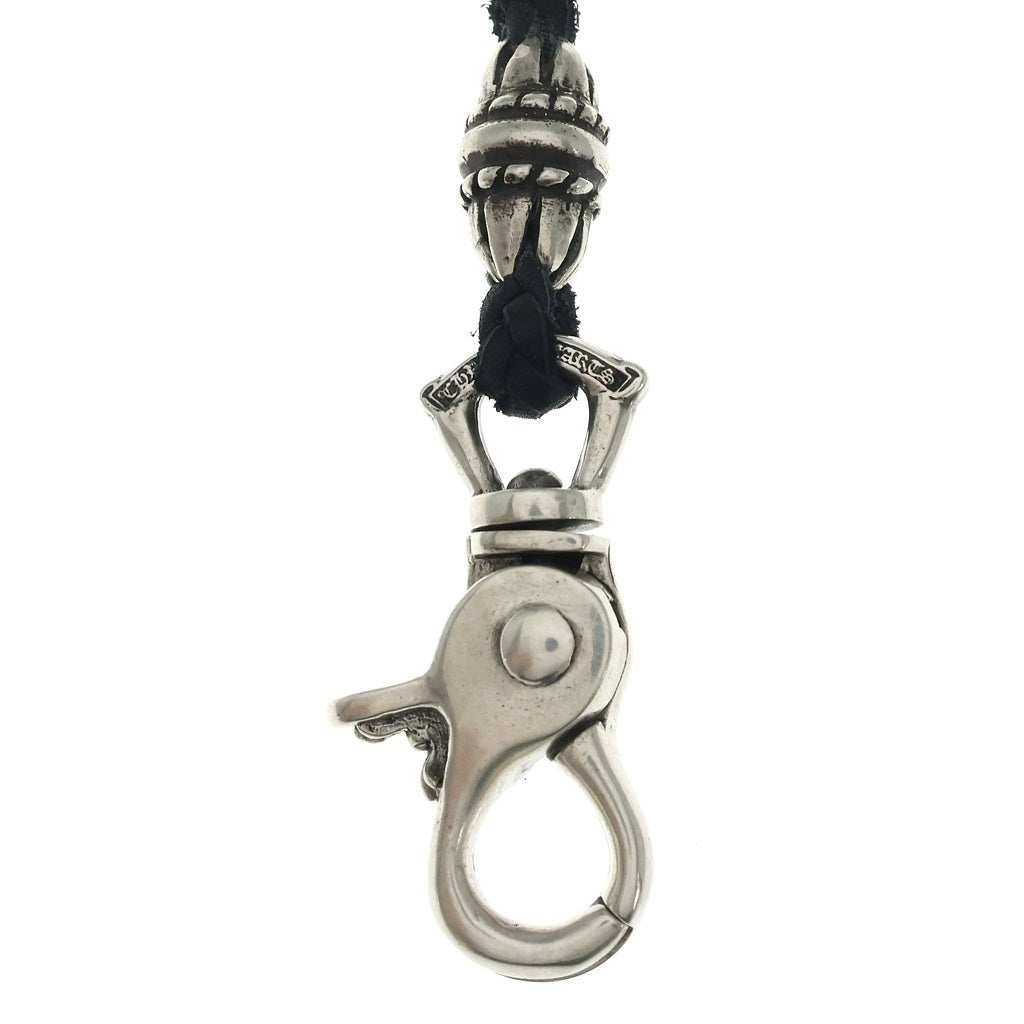 CHROME HEARTS(クロムハーツ) CH LANYARS ランヤード クロスクリップホルダーネックレス シルバー/ブラック