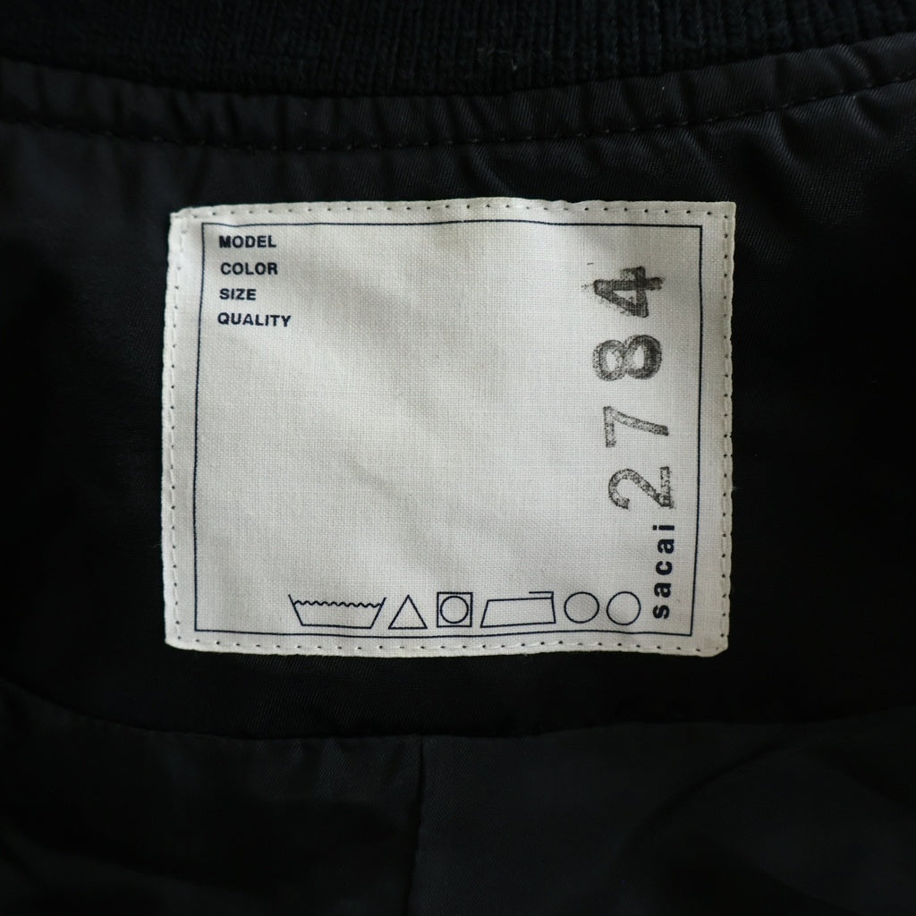 Sacai(サカイ) Suit Jacket スーチングジャケット ブラック