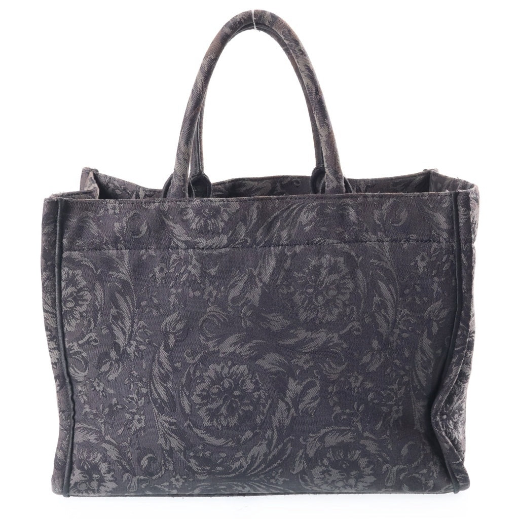 VERSACE(ヴェルサーチ) バロッコアテナ ハンドバッグ ショルダーバッグ ミディアム グレー 1011562 1A09741 レディース