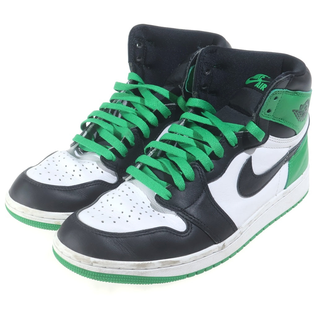 NIKE(ナイキ) AIR JORDAN 1 HI BBLACK LUCKY エアジョーダン1 ラッキー ハイカットスニーカー グリーン US9.5/27.5cm DZ5485-031
