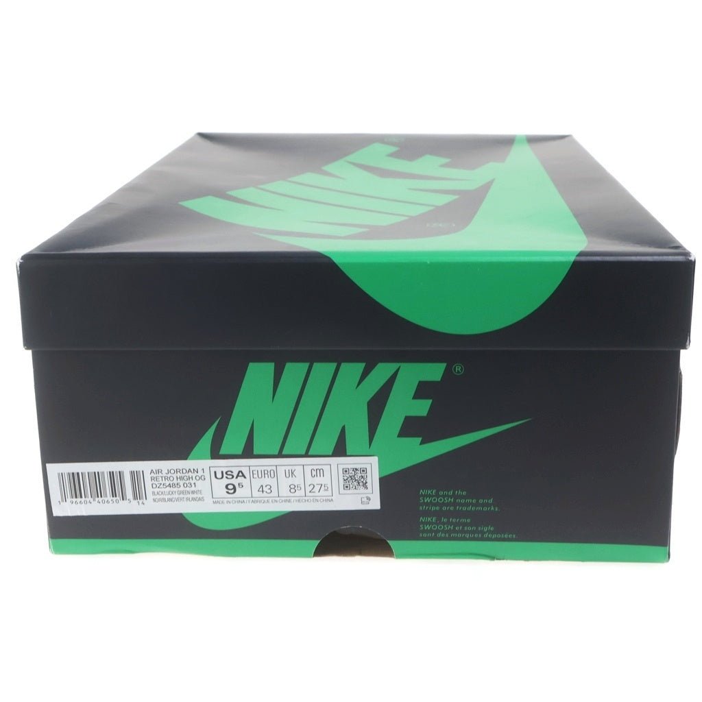 NIKE(ナイキ) AIR JORDAN 1 HI BBLACK LUCKY エアジョーダン1 ラッキー ハイカットスニーカー グリーン US9.5/27.5cm DZ5485-031