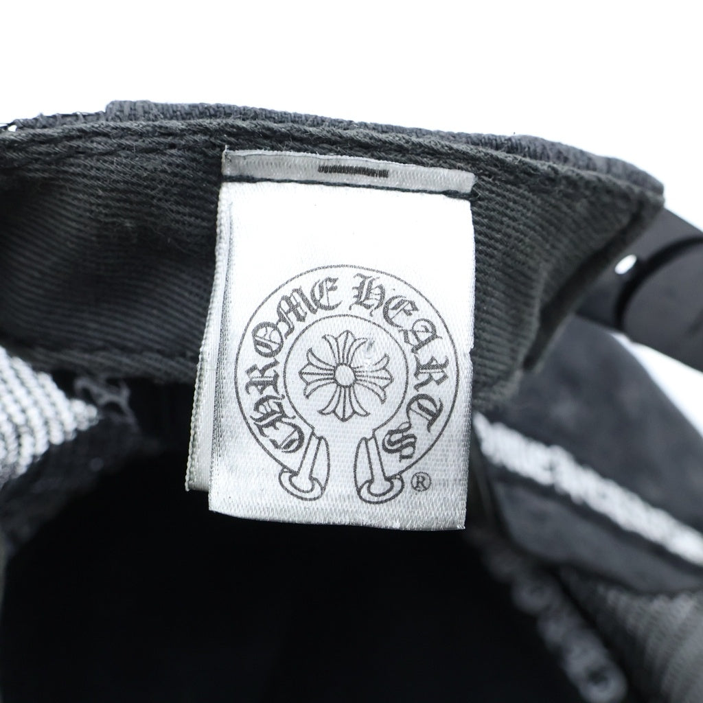 CHROME HEARTS(クロムハーツ) CHプラスパッチ 総柄デザイン トラッカーキャップ 帽子 ブラック