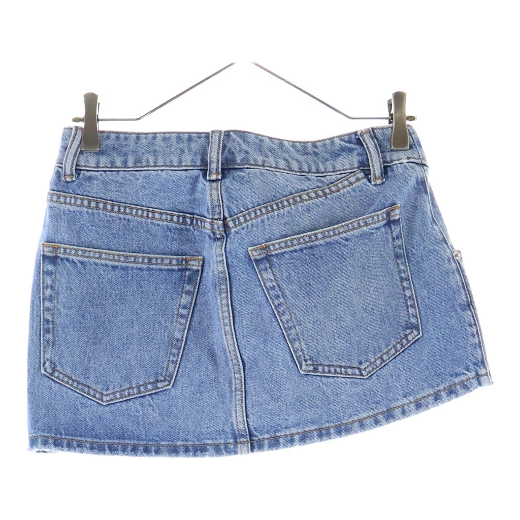 ALEXANDER WANG(アレキサンダーワン) レイヤードデザイン デニムミニスカート インディゴ 4DC3235138 レディース
