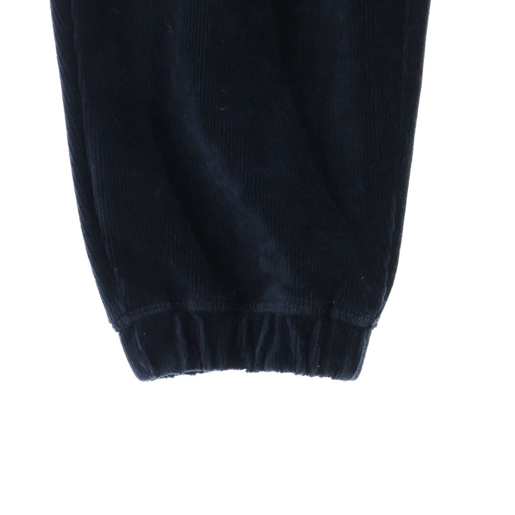 ALEXANDER WANG(アレキサンダーワン) Logo Elastic Jogger In Stretch Corduroy コーデュロイジョガーパンツ ブラック レディース 4CC1204024