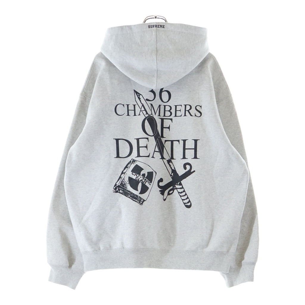 SUPREME(シュプリーム) 25AW ×WU-TANG CLAN HOODED SWEATSHIRT ウータンクラン ロゴデザイン フーデッド スウェット パーカー グレー