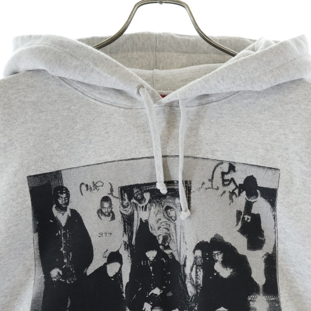 SUPREME(シュプリーム) 25AW ×WU-TANG CLAN HOODED SWEATSHIRT ウータンクラン ロゴデザイン フーデッド スウェット パーカー グレー