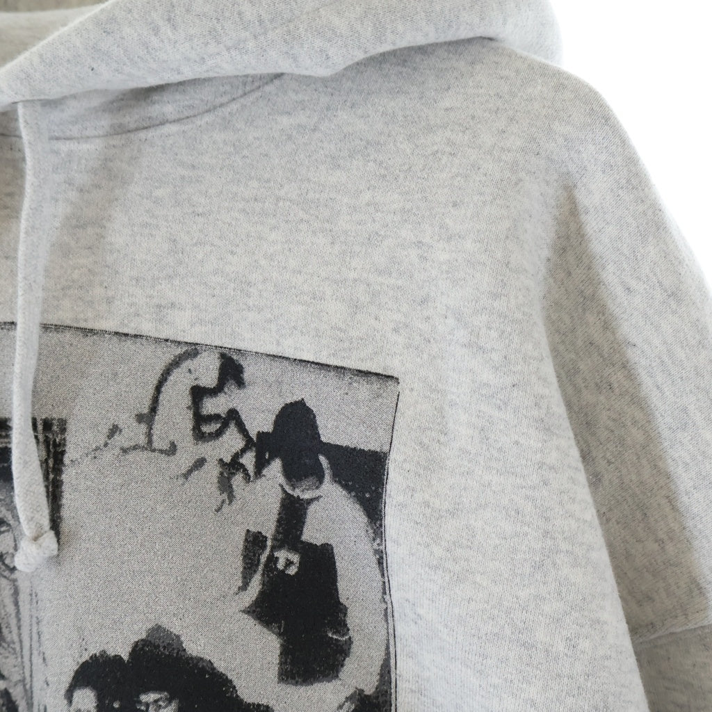 SUPREME(シュプリーム) 25AW ×WU-TANG CLAN HOODED SWEATSHIRT ウータンクラン ロゴデザイン フーデッド スウェット パーカー グレー
