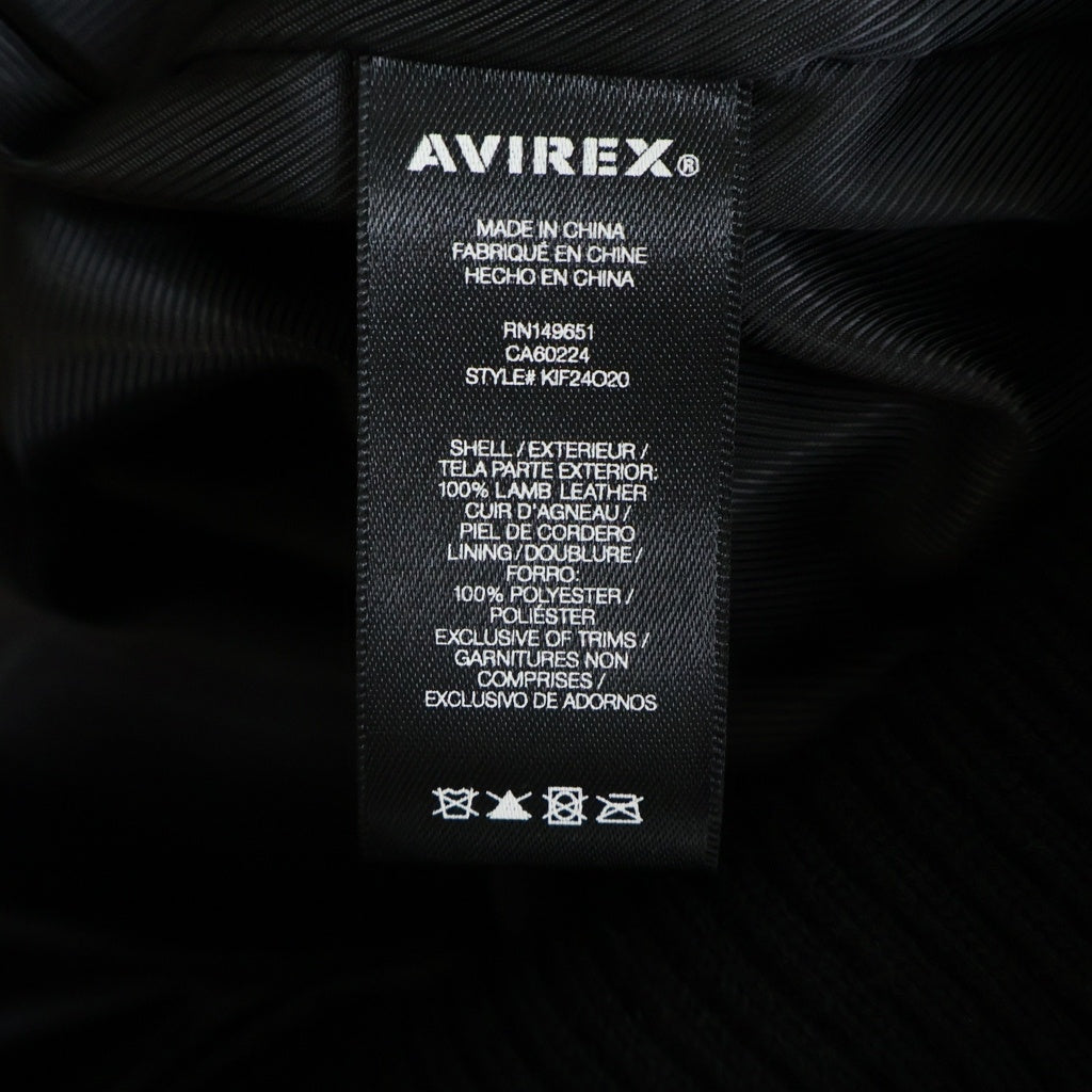KITH(キス) ×AVIREX NEW YORK KNICKS ICON JACKET アビレックス ニューヨーク ニックス アイコン レザージャケット ブラック