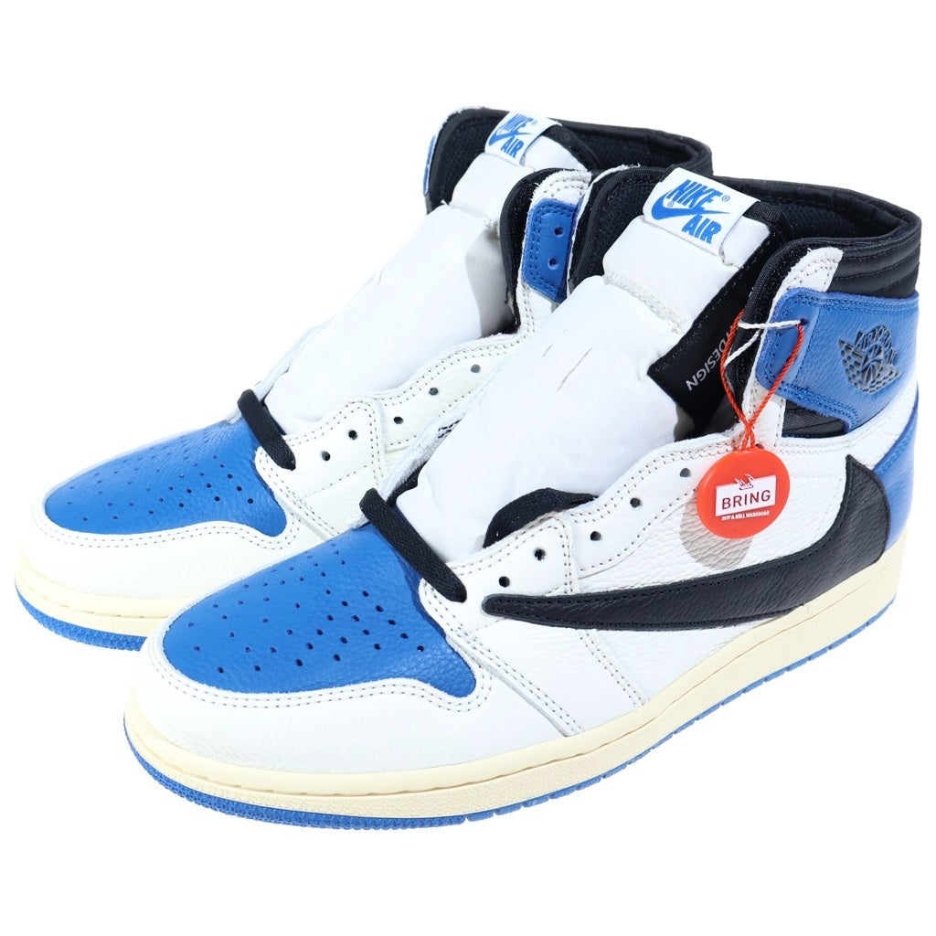 NIKE(ナイキ) ×TRAVIS SCOTT ×FRAGMENT AIR JORDAN1 RETRO HIGH OG SP トラヴィススコット フラグメント エアジョーダン1 ハイカットスニーカー US9/27.0cm DH3227-105