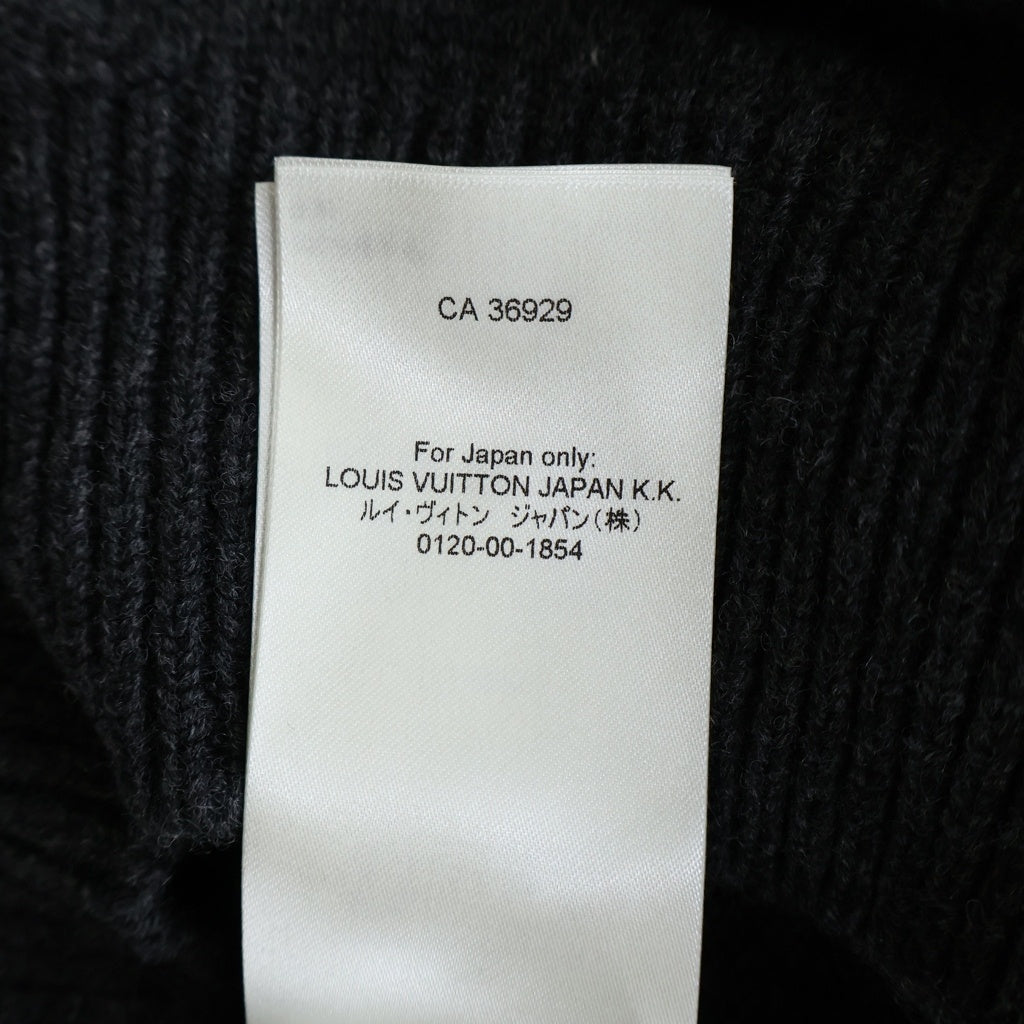 LOUIS VUITTON(ルイヴィトン) モノグラム ジャカード ウール ハーフジップセーター グレー RM251M9 NOS HSN04W