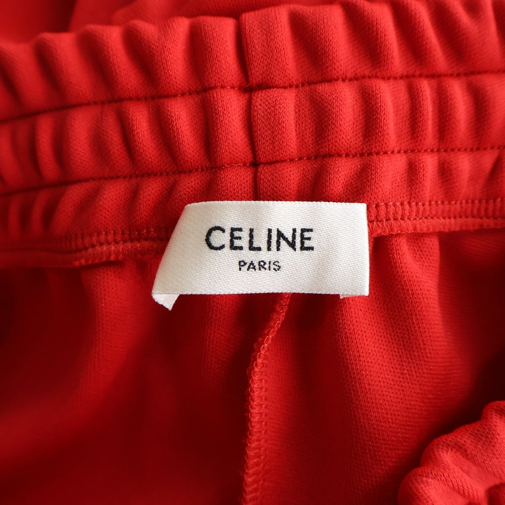 CELINE(セリーヌ) ロゴデザイン サイドライン ドローストリング トラックパンツ レッド 2Z412121O 27OW