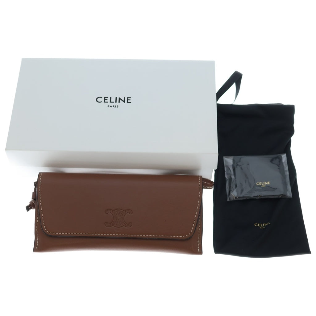 CELINE(セリーヌ) TRIOMPHE SKATE 01 トリンオフデザイン スケート オーバル サングラス 眼鏡 ライトブルー CL40312U レディース