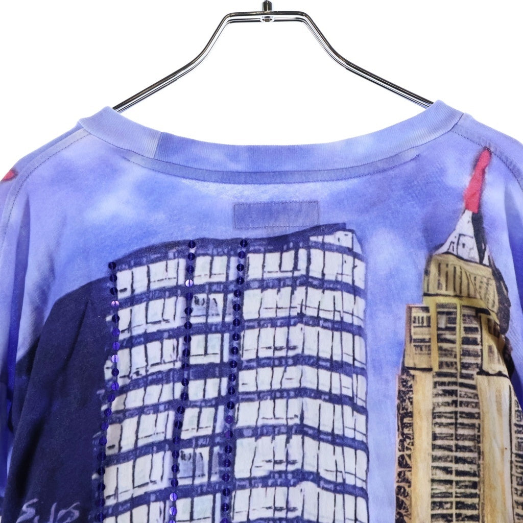 SUPREME(シュプリーム) 25SS Skyline Sequin LS Top スカイライン シークイン エルエス クルーネック カットソー 長袖Tシャツ マルチ