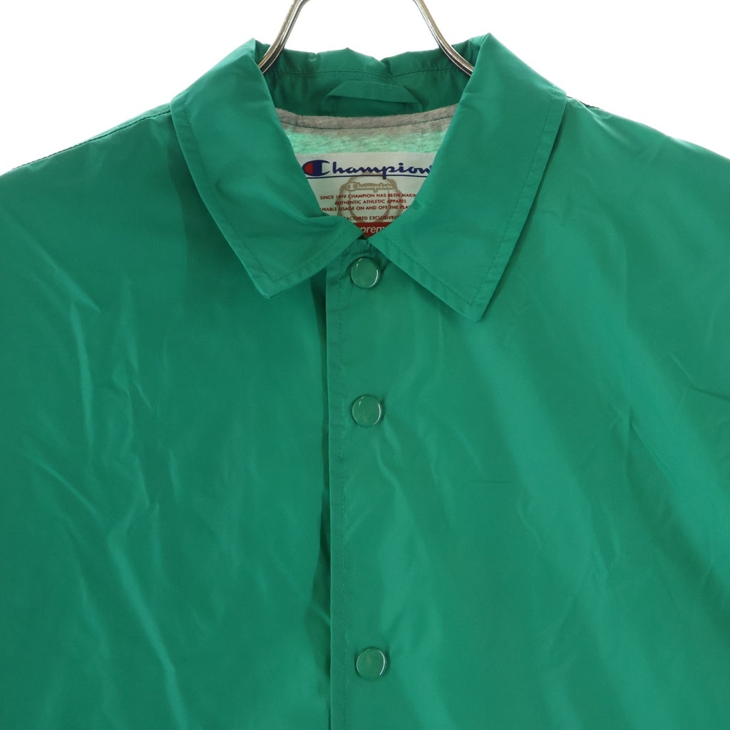 SUPREME(シュプリーム) 24SS ×CHAMPION COACHES JACKET チャンピオン ロゴデザイン コーチジャケット グリーン