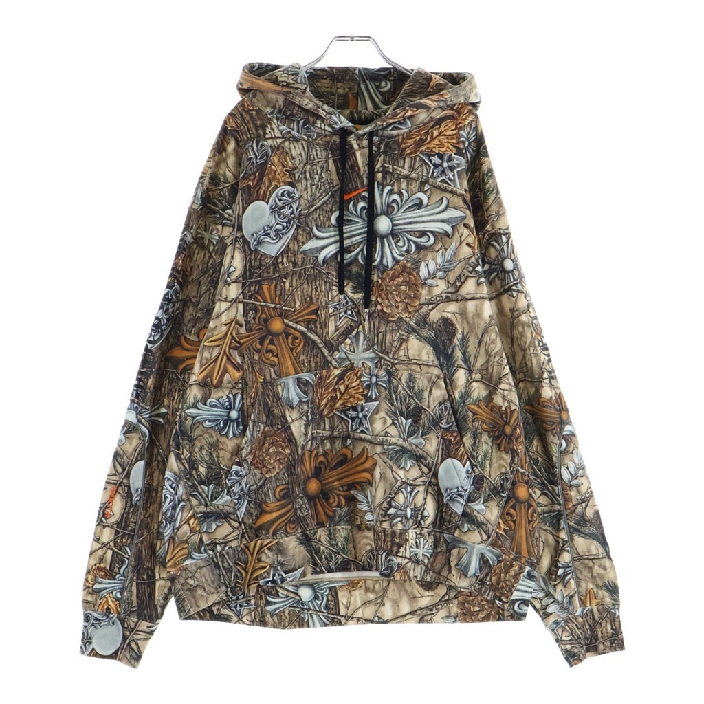 CHROME HEARTS(クロムハーツ) ×NIKE×NOCTA DRAKE HOODIE ナイキ ノクタ ドレイク バックホースシュープリント プルオーバースウェットパーカー ブラウン