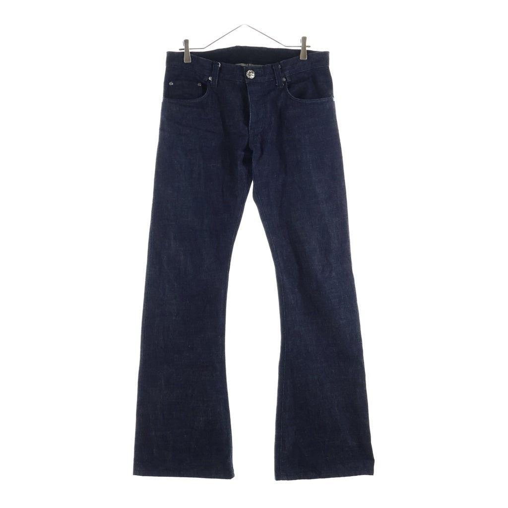 CHROME HEARTS(クロムハーツ) FLARE DNM PANTS CRS BTN INDIGO クロスボタンウォッシュドフレアデニムパンツ インディゴ