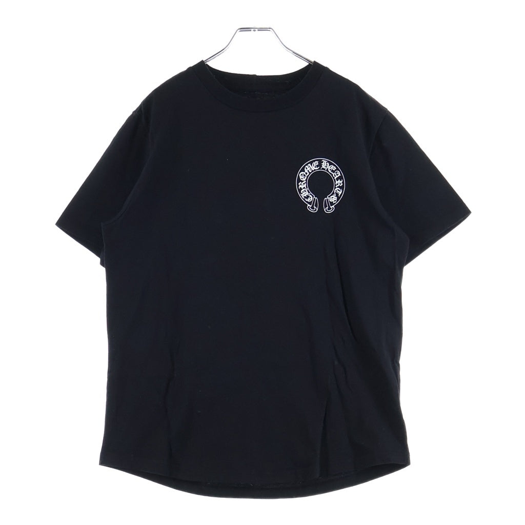 CHROME HEARTS(クロムハーツ) CH T-SHRT バックアーチロゴ プリント クルーネック半袖Tシャツカットソー ブラック