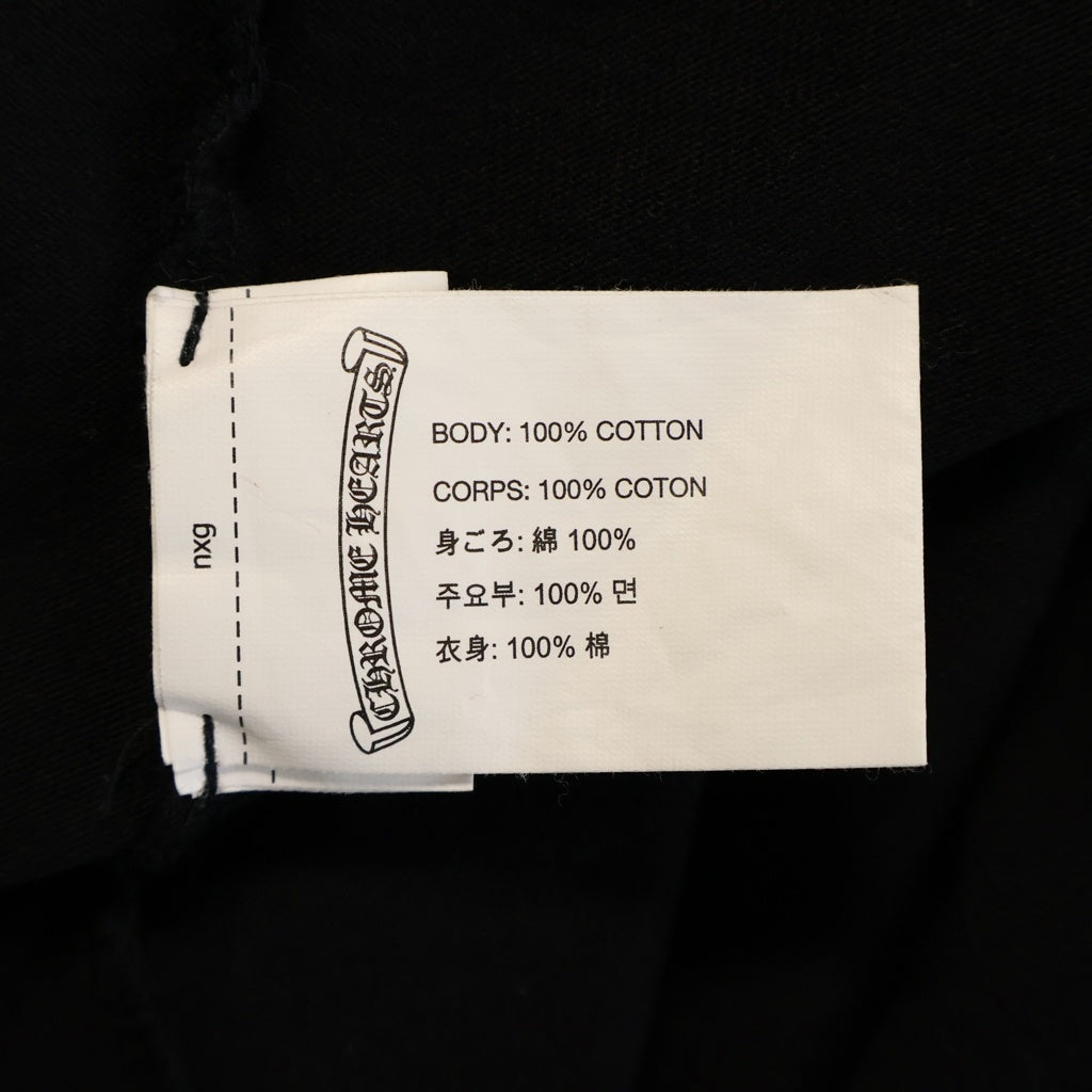 CHROME HEARTS(クロムハーツ) CH T-SHRT バックアーチロゴ プリント クルーネック半袖Tシャツカットソー ブラック