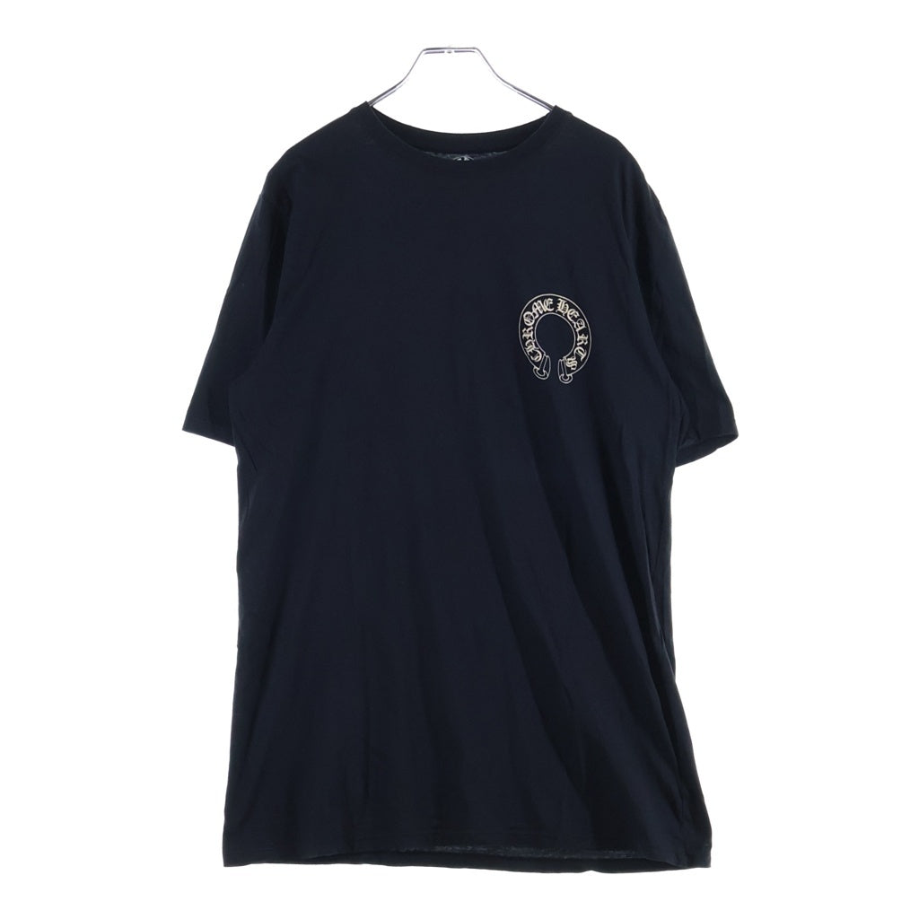 CHROME HEARTS(クロムハーツ) Horseshoe Short Sleeve Tee ホースシュー バックスクロールラベル 半袖Tシャツ カットソー ブラック