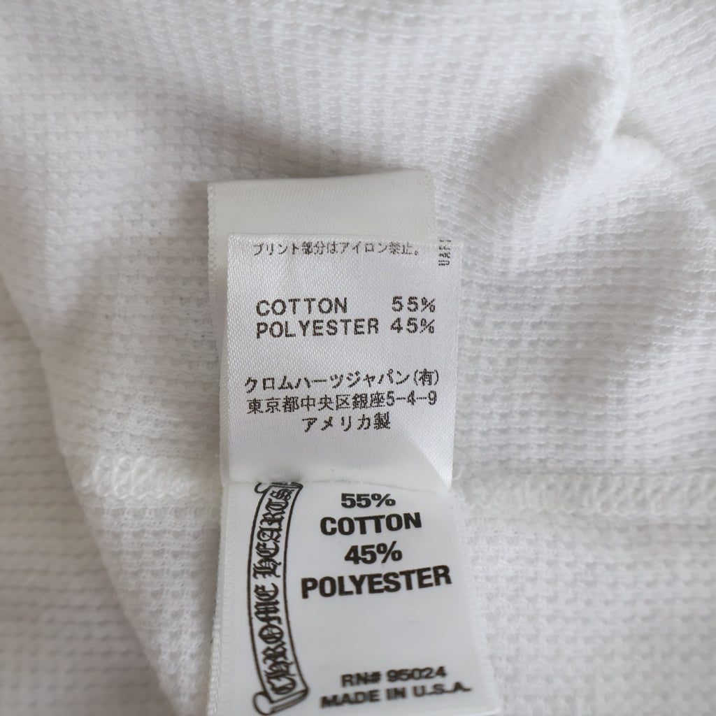 CHROME HEARTS(クロムハーツ) Horseshoe L/S Tee ホースシュー サーマル 長袖Tシャツ カットソー ホワイト