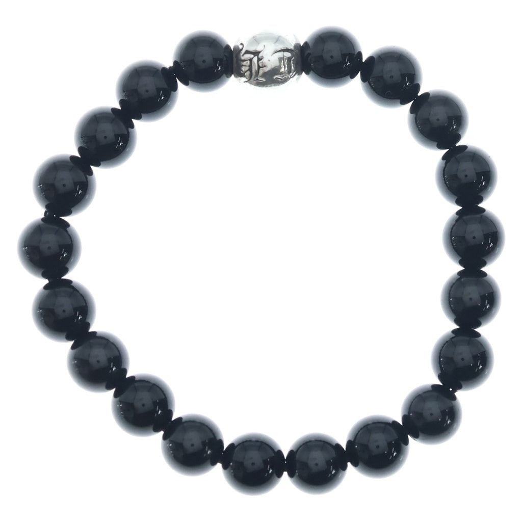 CHROME HEARTS(クロムハーツ) 10mm BEAD ビーズブレスレット ブラック