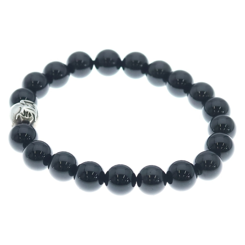CHROME HEARTS(クロムハーツ) 10mm BEAD ビーズブレスレット ブラック