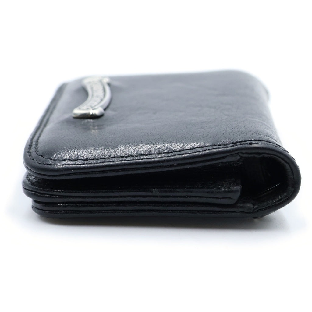 CHROME HEARTS(クロムハーツ) CARD CASE グロメット付き レザーカードケース ブラック