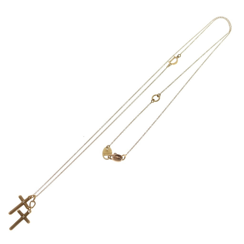 DAMIANI(ダミアーニ) K18PG BY H.NAKATA メトロポリタンドリーム 2Pダイヤ ネックレス ピンクゴールド レディース