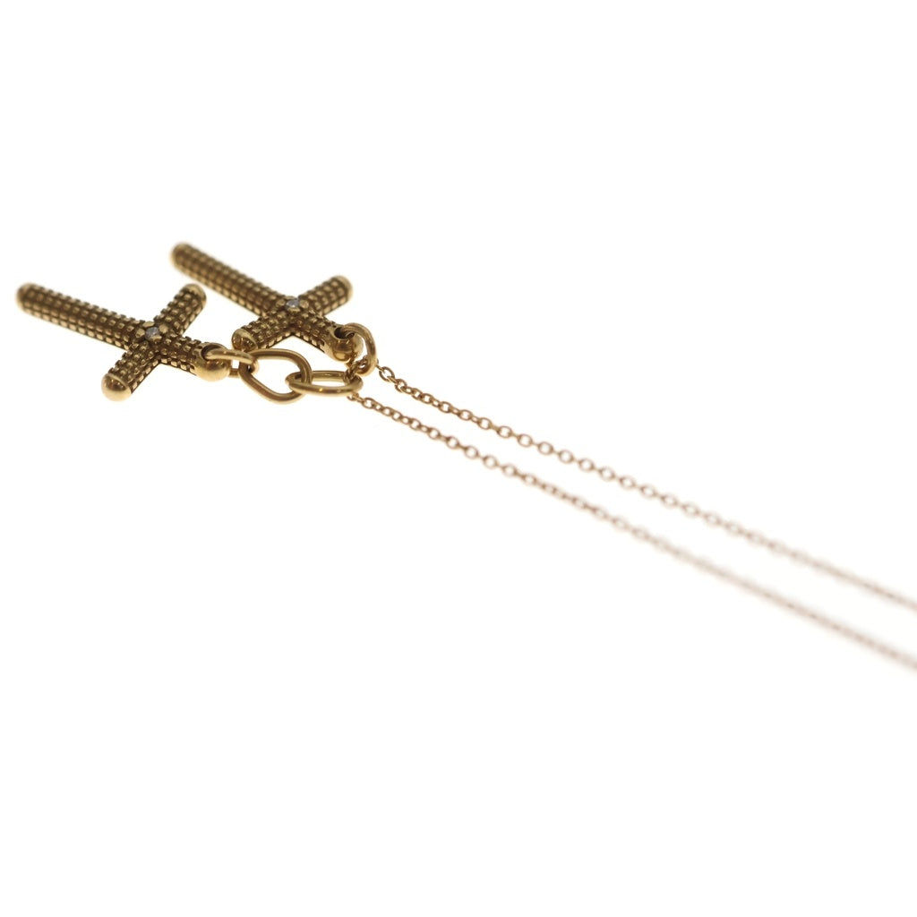 DAMIANI(ダミアーニ) K18PG BY H.NAKATA メトロポリタンドリーム 2Pダイヤ ネックレス ピンクゴールド レディース