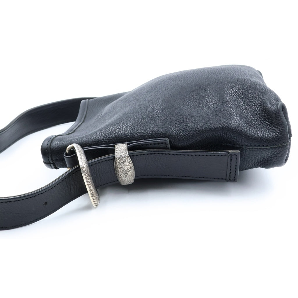 Antidote BUYERS CLUB(アンチドートバイヤーズクラブ) Western Buckle Shoulder Bag ウエスタンバックル レザー ショルダーバッグ ブラック